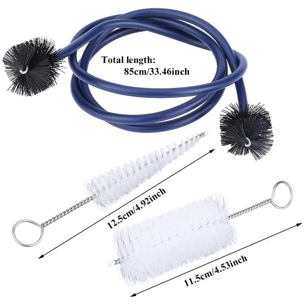 Válvula de trompete embalagem escova trompete kit manutenção cobra escova bocal cornet kit limpeza trompete manutenção escovas