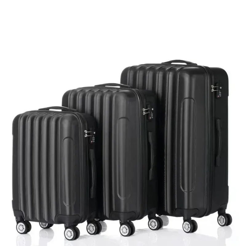 New Set of 3 Suitcases, Expandable ABS Hardside Suitcase Set, Durable Luggage Sets with 4 Quiet Wheels 28-24-20in