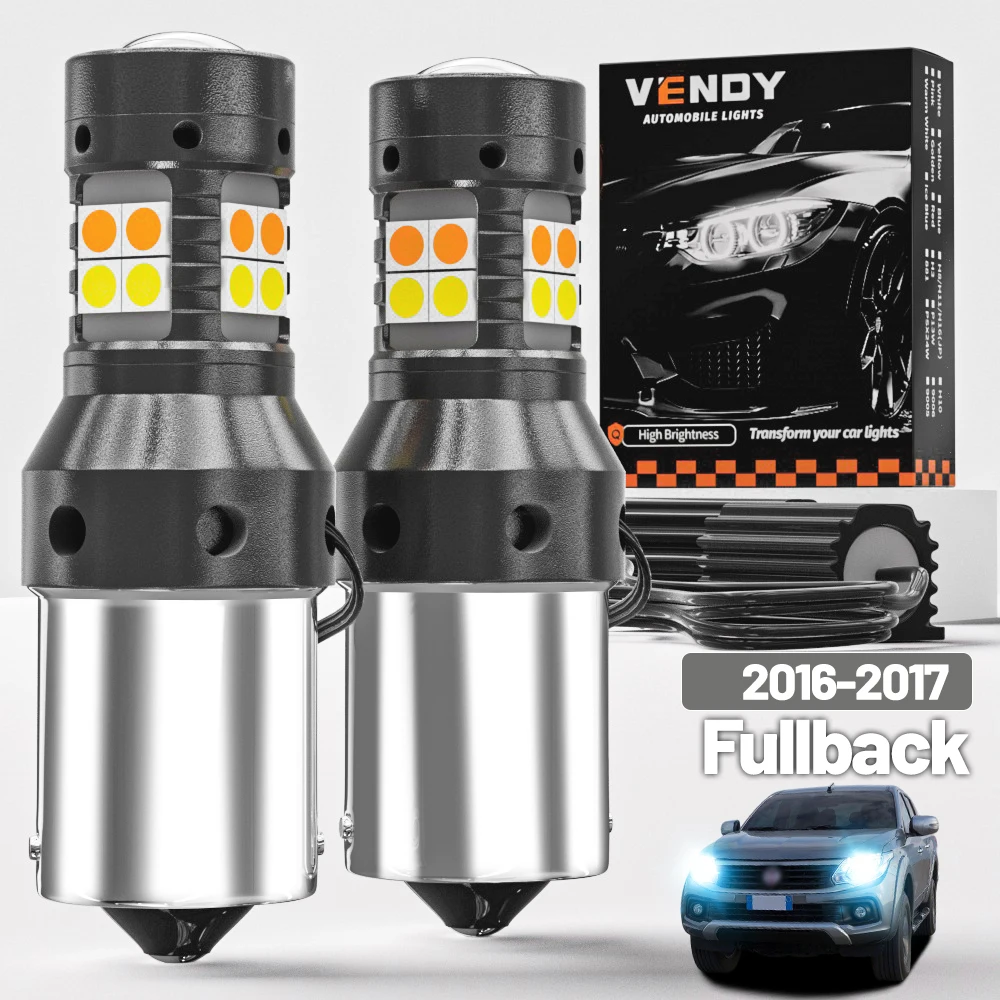 

2 шт. для Fiat Fullback 2016-2017 двухрежимный светодиодный указатель поворота + дневные ходовые огни DRL Canbus аксессуары