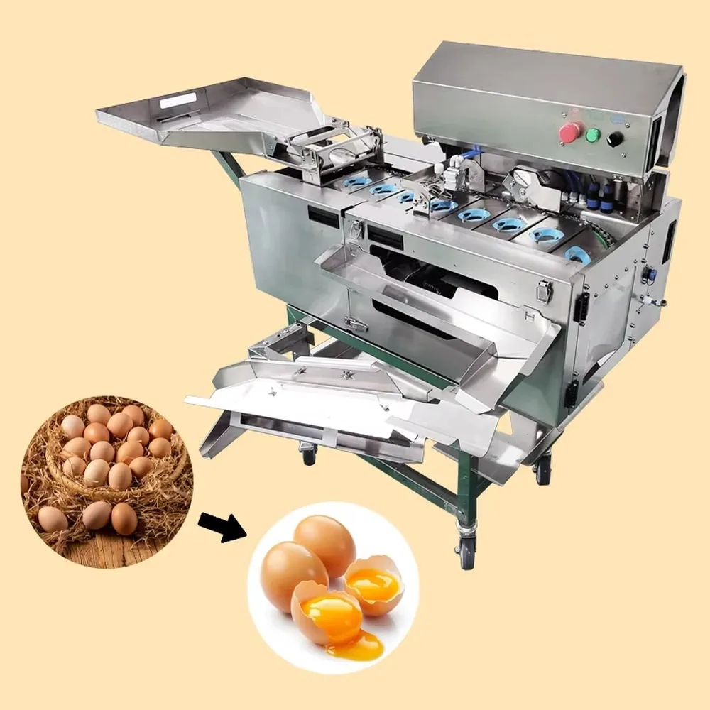 Commercial Egg White Yolk Separator Heavy Duty Continuous Working Egg Separator Machine for Long Hour Bakery Restaurant