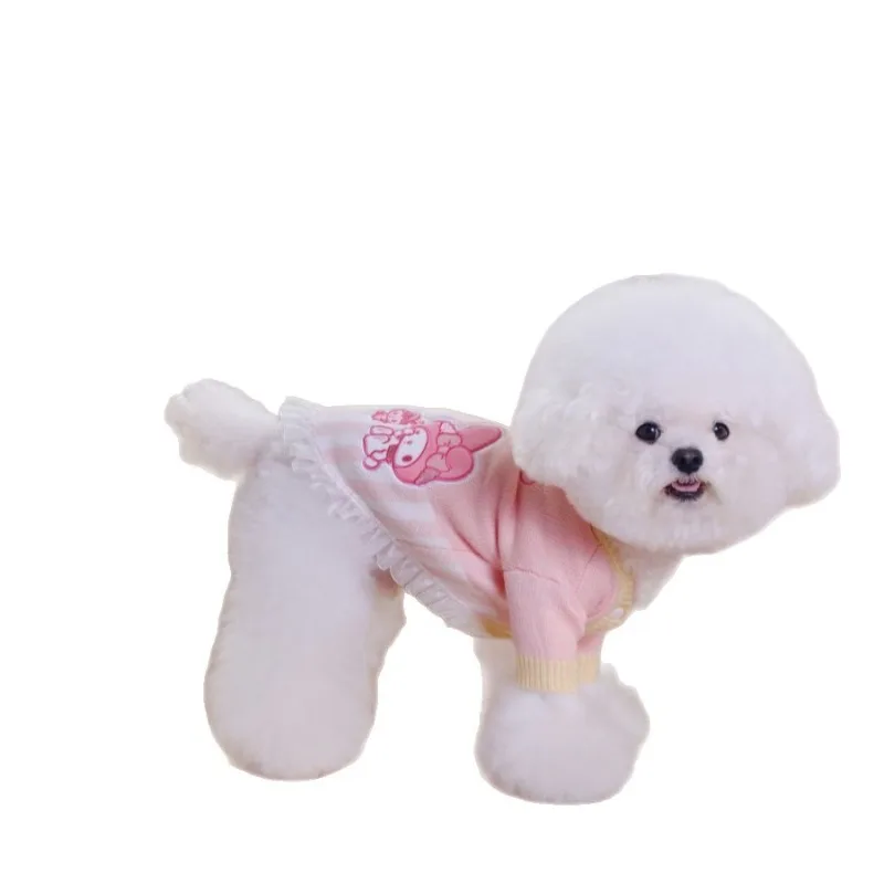 

New Sanrio Pet Sweater, Festive Warm Dog Cat Winter Clothes for Small Pets, Cute Knitted Pullover for Holiday Atmosphere