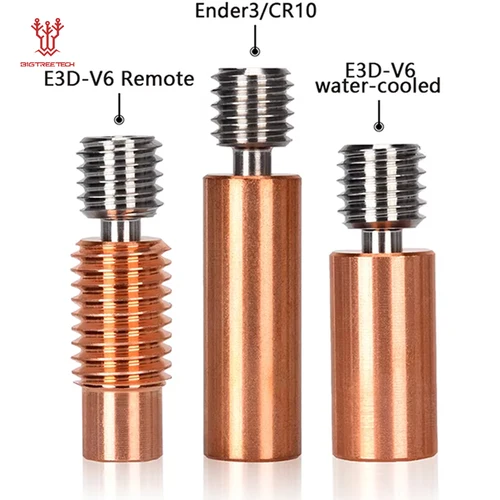 BIGTREETECH Bi-Metal Heatbreak E3D-V6 Ender3 CR10 Control remoto bimetálico GRADE5 aleación de titanio cálido hasta 450-500 ℃   Para MK3S/Ender3 Pro