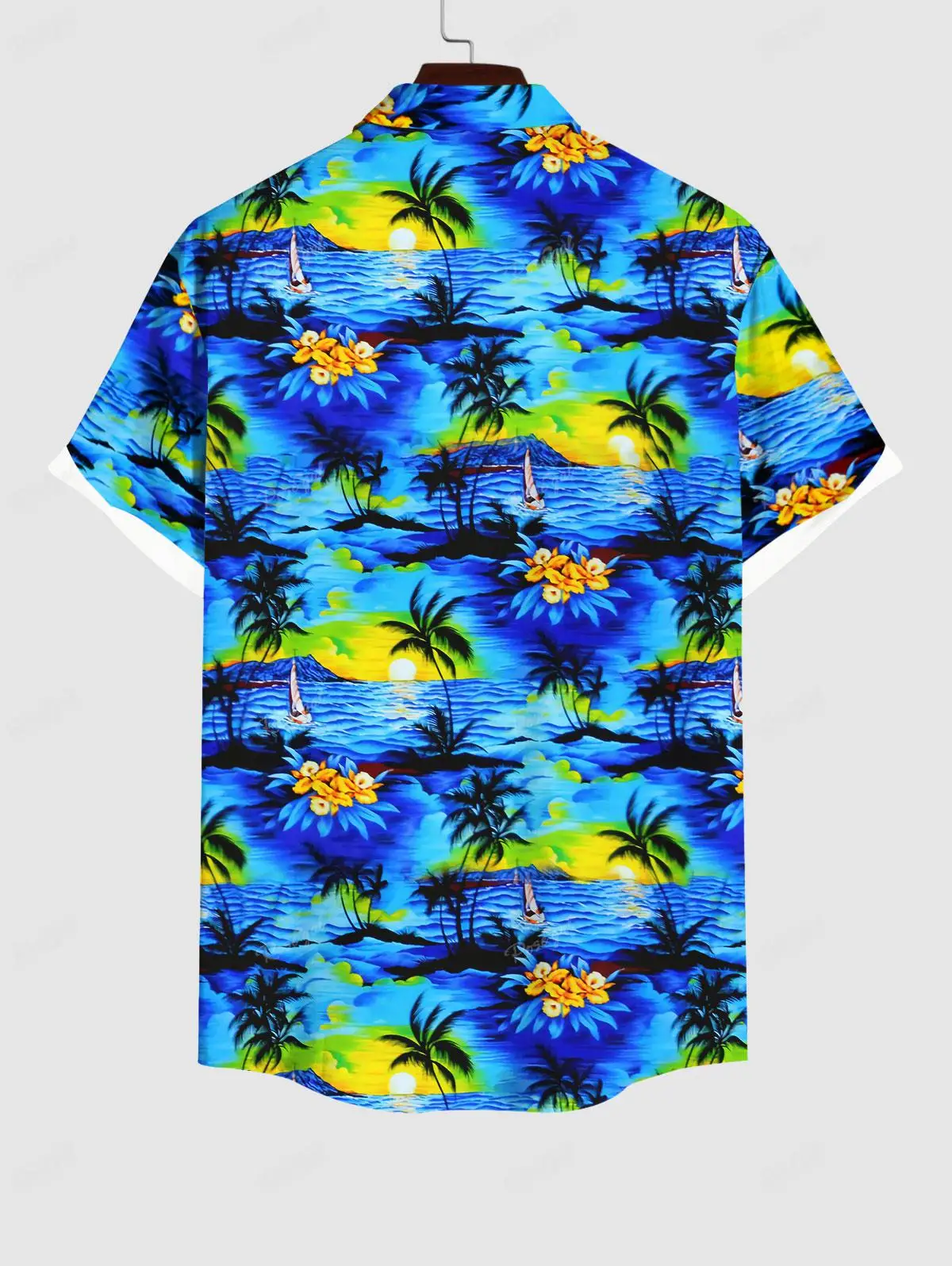 Hawaii Beach Outfit for Couples Coconut платье женское Tree Floral Sea Sun Print Dress and Button Shirt Plus Size Matching