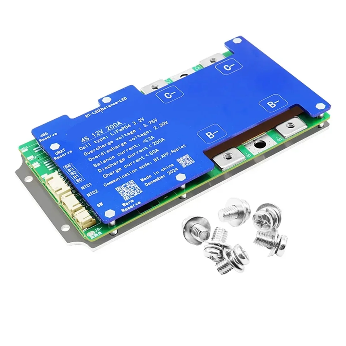 High-quality 4S-12V 200A Built-in Bluetooth for Uart Series Heat Passive Balance Function with Automobile Starting Power Supply