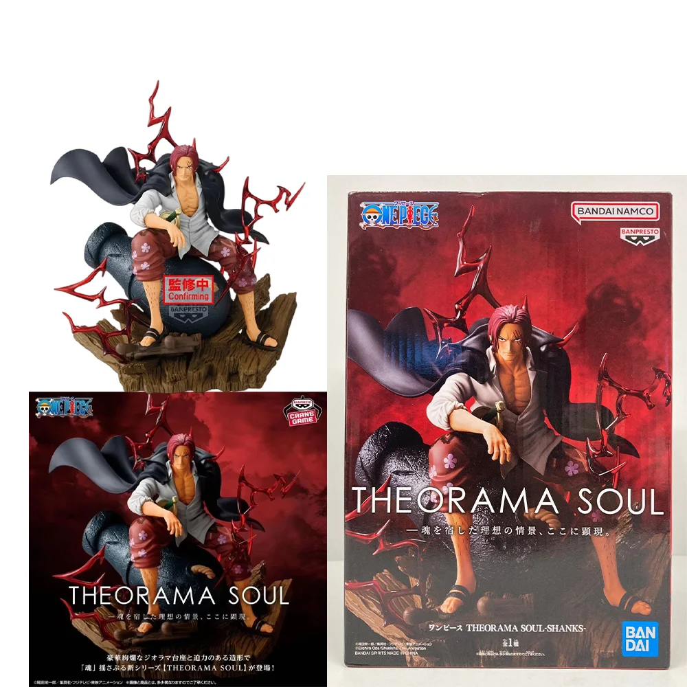 Auf Lager: Bandai Original Banpresto One Piece THEORAMA SOUL Shanks PVC-Figur Anime-Modell Spielzeug Geschenke Ornamente Sammlerstücke