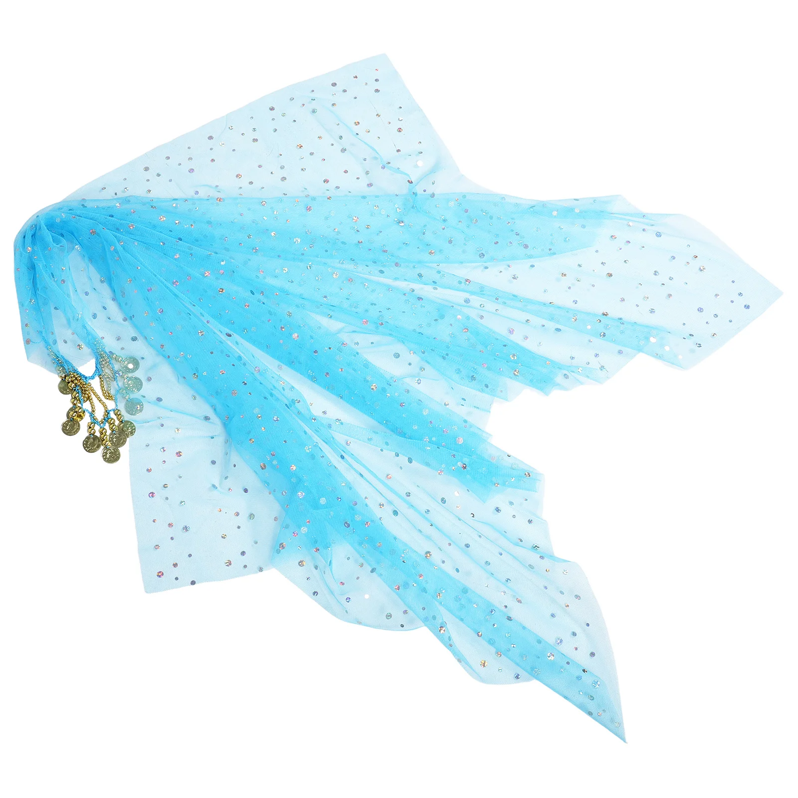 1 zestaw 1 Zestaw Chusta na głowę do tańca brzucha w stylu indyjskim, lekka poliestrowa ozdoba głowy dla tancerki, akcesorium sceniczne dla kobiet