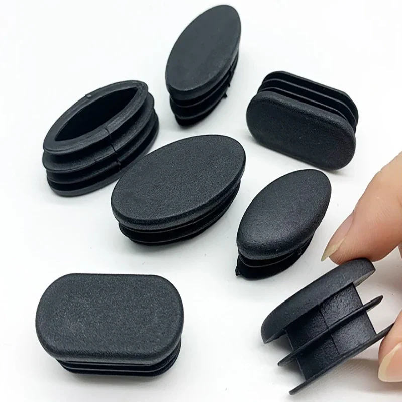 10Pcs Black Foot Pad/Hole Plug Oval/Arch/Eye Shaped plastic Plug Waterproof Cap Wear-Resistant And Anti Drop