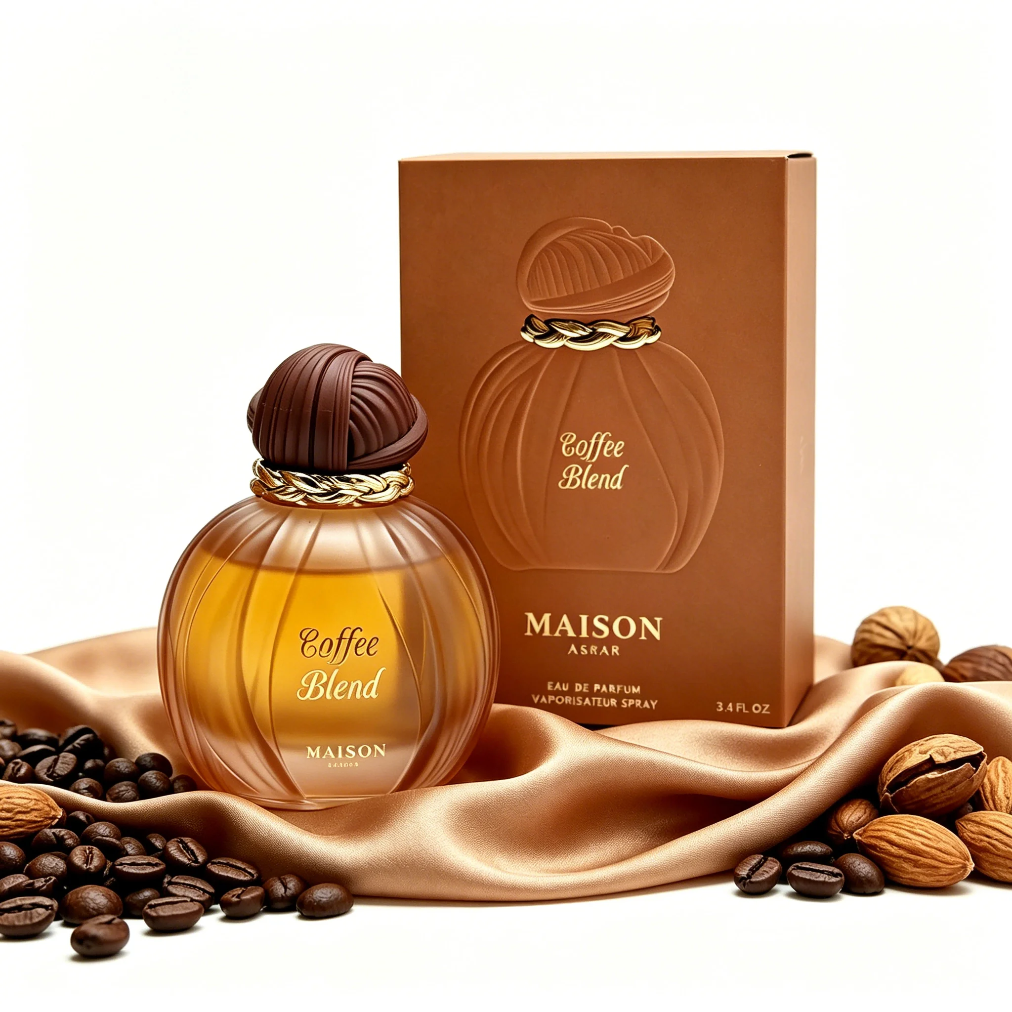 Maison Asrar Coffee Blend Eau De Parfum Sweet Almond Milk Coffee Musk Caramel Nut Vanilla Versatile Casual Wear Perfume view 3