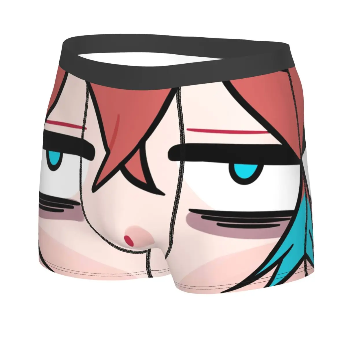 Sexy Genshin Impact Doppo Face Boxers Shorts Underpants Men's Stretch Funny Print Briefs Underwear