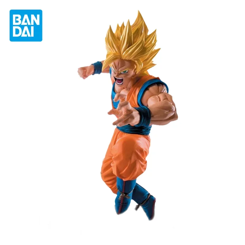 Bandai Genuine Dragon Ball Anime SC Son Goku Action Figures Collectible Model World Budokai 6 Super Saiyan 2 Toys Gifts for Kids