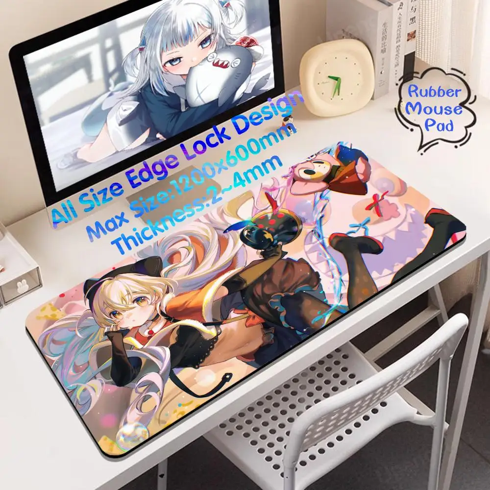 P_puella M_magi M_madoka M_magica Keyboards Gamers Decoracion Desk Mat Mouse Pad Kawaii Mouse Pad 1200x600 Computer Table Mat  R