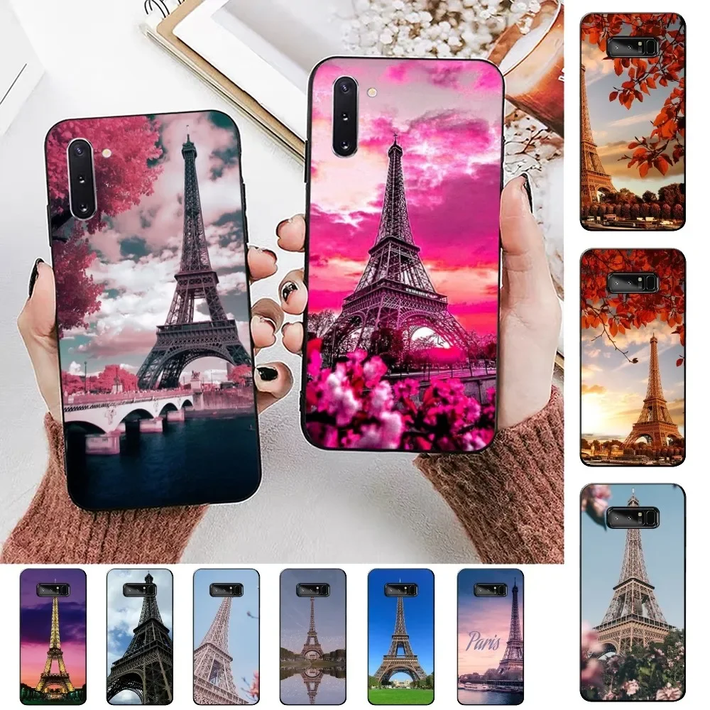 Romantische Paris Eiffelturm Handyhülle für Samsung Note 8 9 10 20 Pro Plus Lite M 10 11 20 30 21 31 51 A 21 22 42 02 03