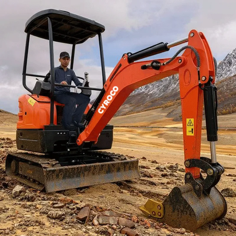 

Hot Sale Mini Excavator 1 Ton 1.2 Ton Customized Kubota Engine 1.5 Ton 1.8 Ton Crawler Excavator EURO 5 EPA Engine Excavator