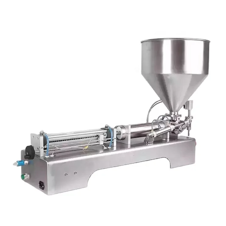 

Полуавтоматическая пневматическая машина для розлива пастообразных продуктов с одной поршневой головкой для напитков, химикатов, густых томатных паст и масел