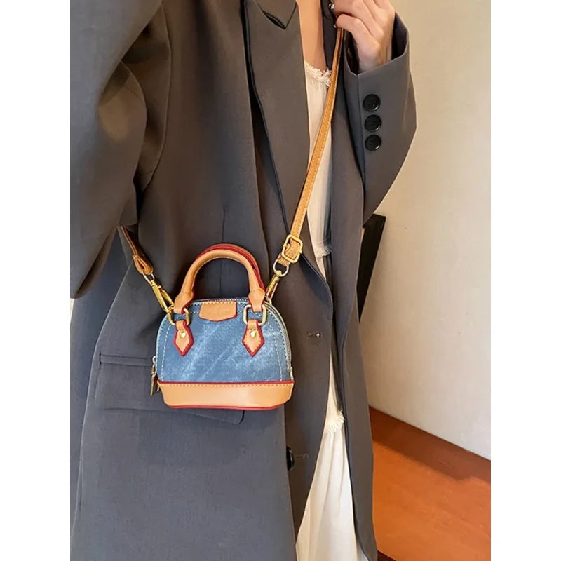 High-Grade Sense Mini Bags for Women 2024 New PU Leather Zipper Crossbody Bag Fashion Lipstick Earphone Coin Purse