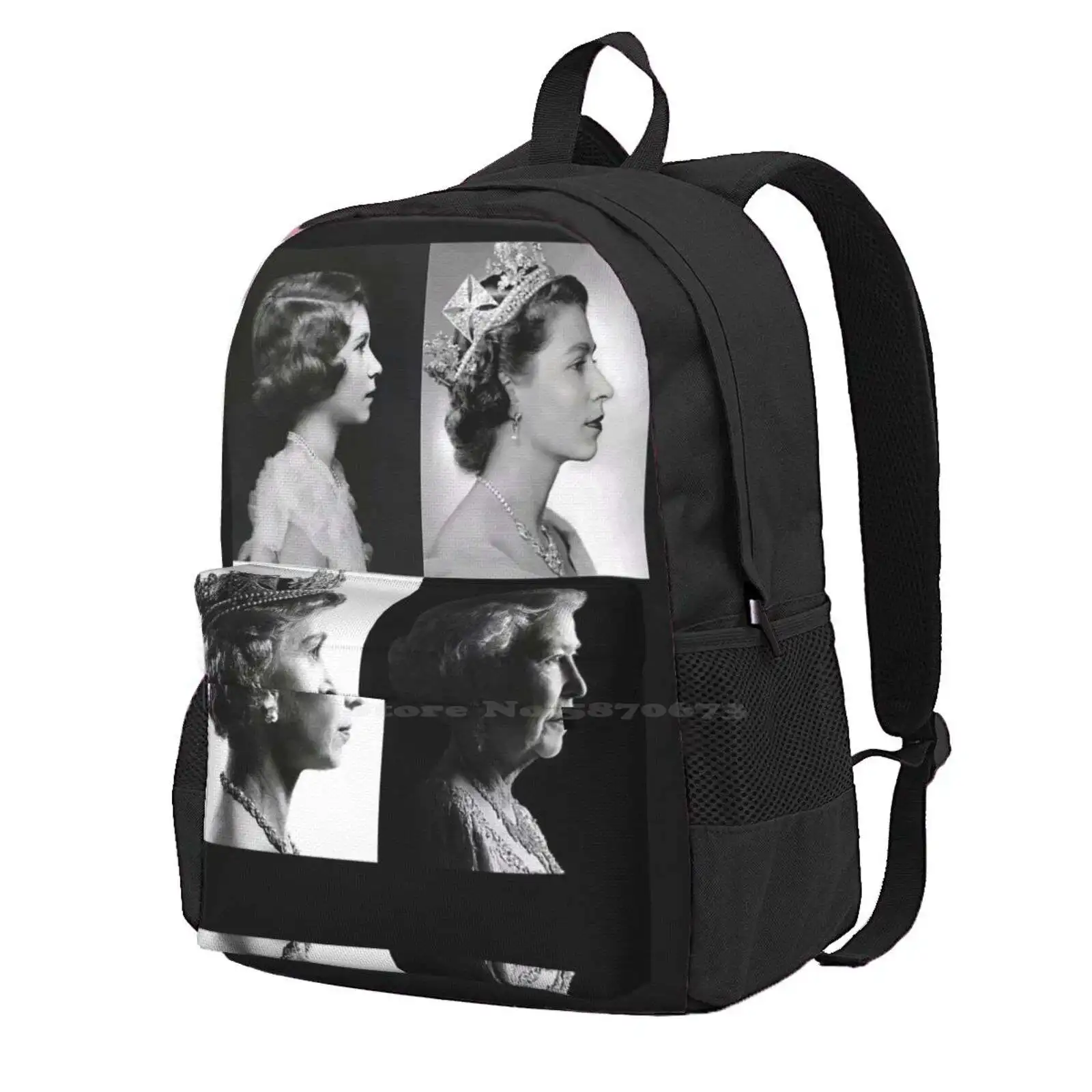 Rip Queen Elizabeth Bag Backpack For Men Women Girls Teenage Royal Family British Uk Great Britain United Kingdom Royals 1926