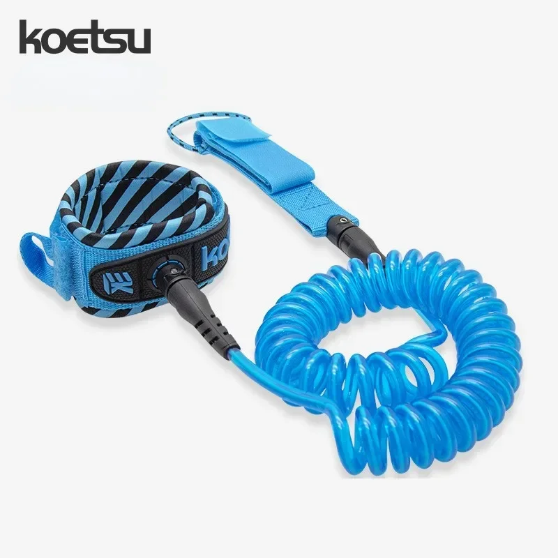 KOETSU 7mm TPU Foot Rope Paddling Board SUP Belt Pulp Board Elastic Rope Life-saving Durable Paddle Rope Telescopic Foot Rope