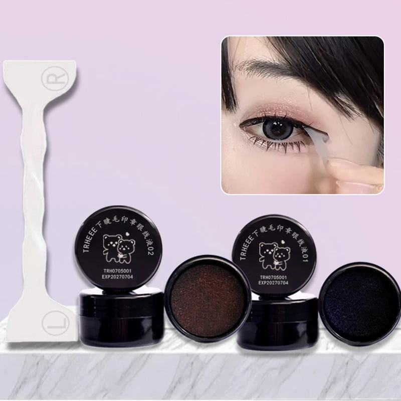 Plantilla de Maquillaje para Ojos: Sello de Delineador Líquido DIY para Extensión de Pestañas, Resistente al Agua, de Larga Duración y Secado Rápido