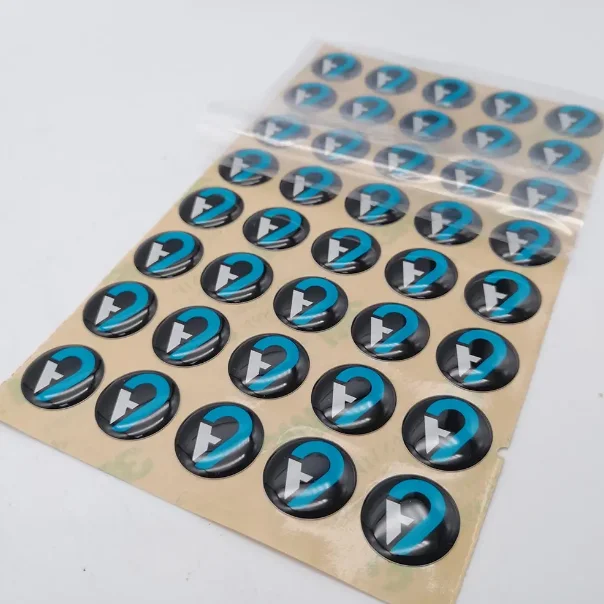 Wholesale 3D Resin Epoxy Dome Sticker 3D Waterproof Stickers For Car Phone Decal