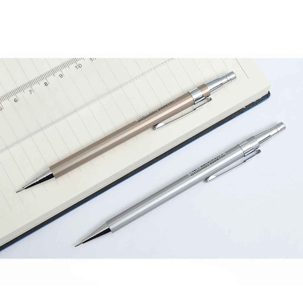 

15pcs Mechanical Pencil Set 0.7Mm Automatic Pencils Students Exam Writing Drawing Drafting Retractable Lead Metal Body