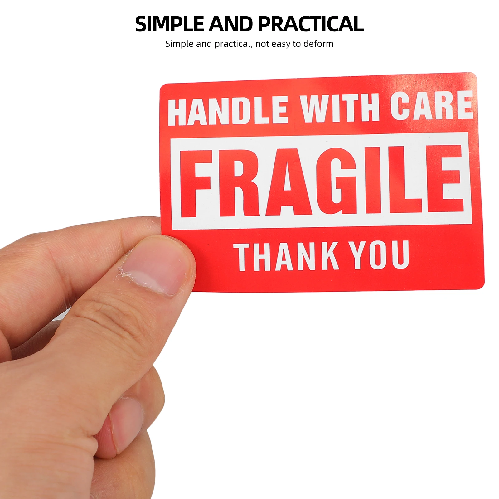 

1 Roll Fragile Shipping Adhesive Warning Labels Packaging Stickers Self-Adhesive Removable Stickers Fragile Product Labels For