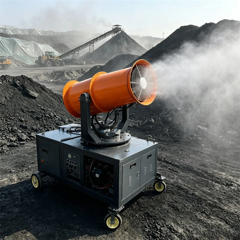 Dust Suppression Fog Cannon for Wide Applications in Stone Quarries Coal Washing Plants and Urban Greening Mist Cannon Machine