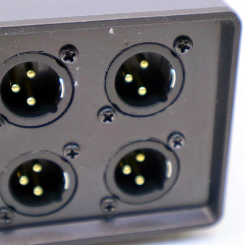 Audio Signal Input and Output Selection Converter, 1 em 3 saídas, XLR balanceado, passivo, pré-amplificadores, estéreo, 3 conjuntos
