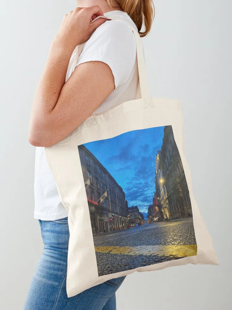 

Lockdown Glasgow Streets Tote Bag Shopper handbag shopper bag women Customizable tote bag Handbags women