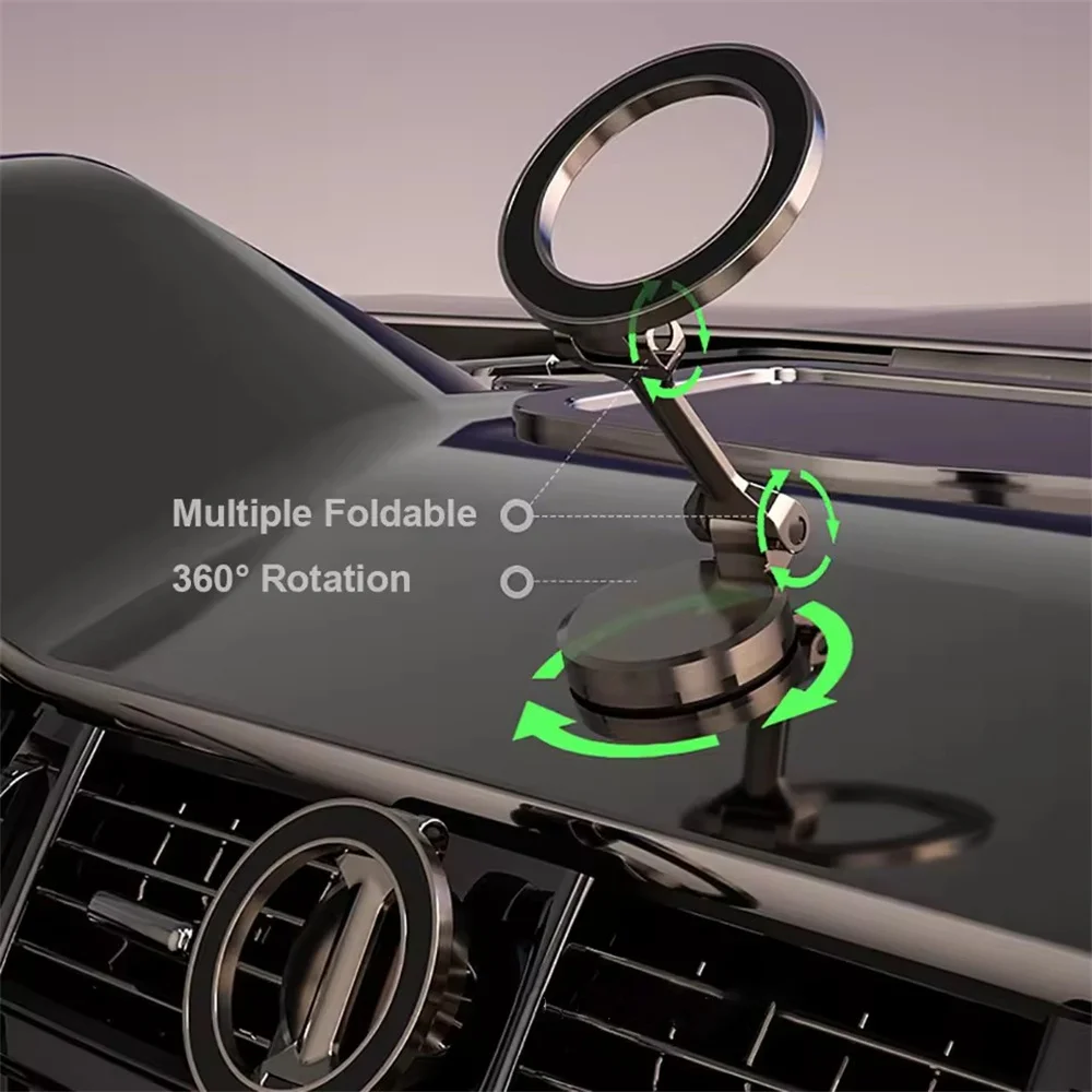 

Foldable Sided Magnetic Phone Holder for Magsafe Gym Treadmill Universal Folding Car Holder Magnetic Smartphone Stand