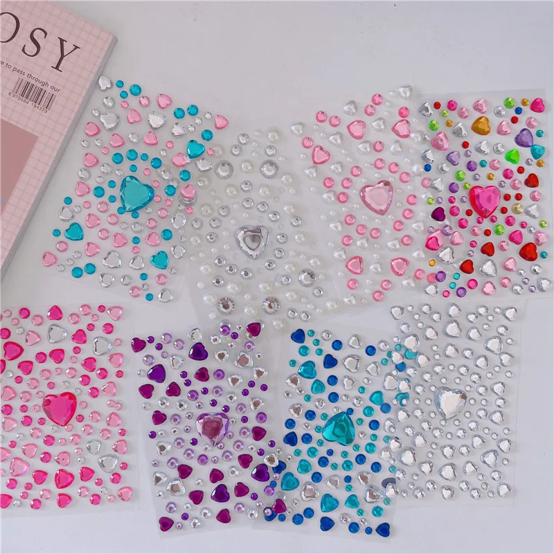 3D Bright Glitter Stickers for The Face crystals Rhinestone Diy Facial Stickers Temporary New Jewelry Sticker Festival Makeup
