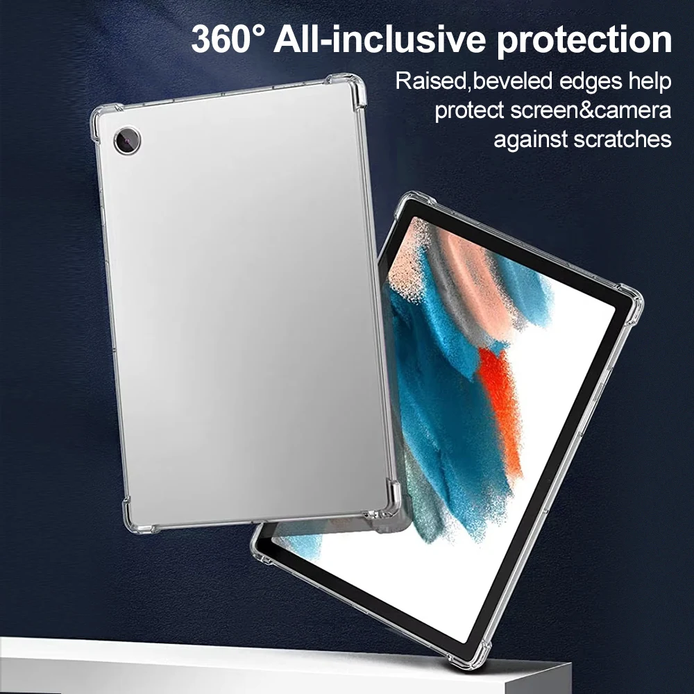 Silicone Case For Samsung Tab A9 A11 S9 S10 FE S6 Lite A8 S7 PLus S8 Plus Tablet Protective Case For Samsung X200 P615 X207 P610