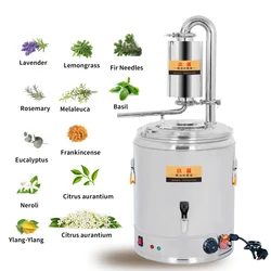 55L Essential Oil Distiller  Mach Pure Dew Distilling Equipment Large Capacity Essential Oil Extractor Distiller Stainless Steel