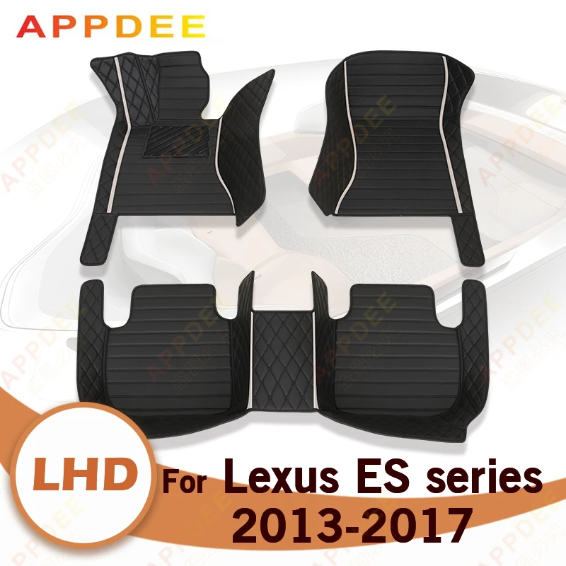 

Автомобильные коврики для LEXUS ES series ES200, ES250, ES300h, ES350, 2013, 2014, 2015-2017, индивидуальные автомобильные подставки для стоп, искусственная Обложка