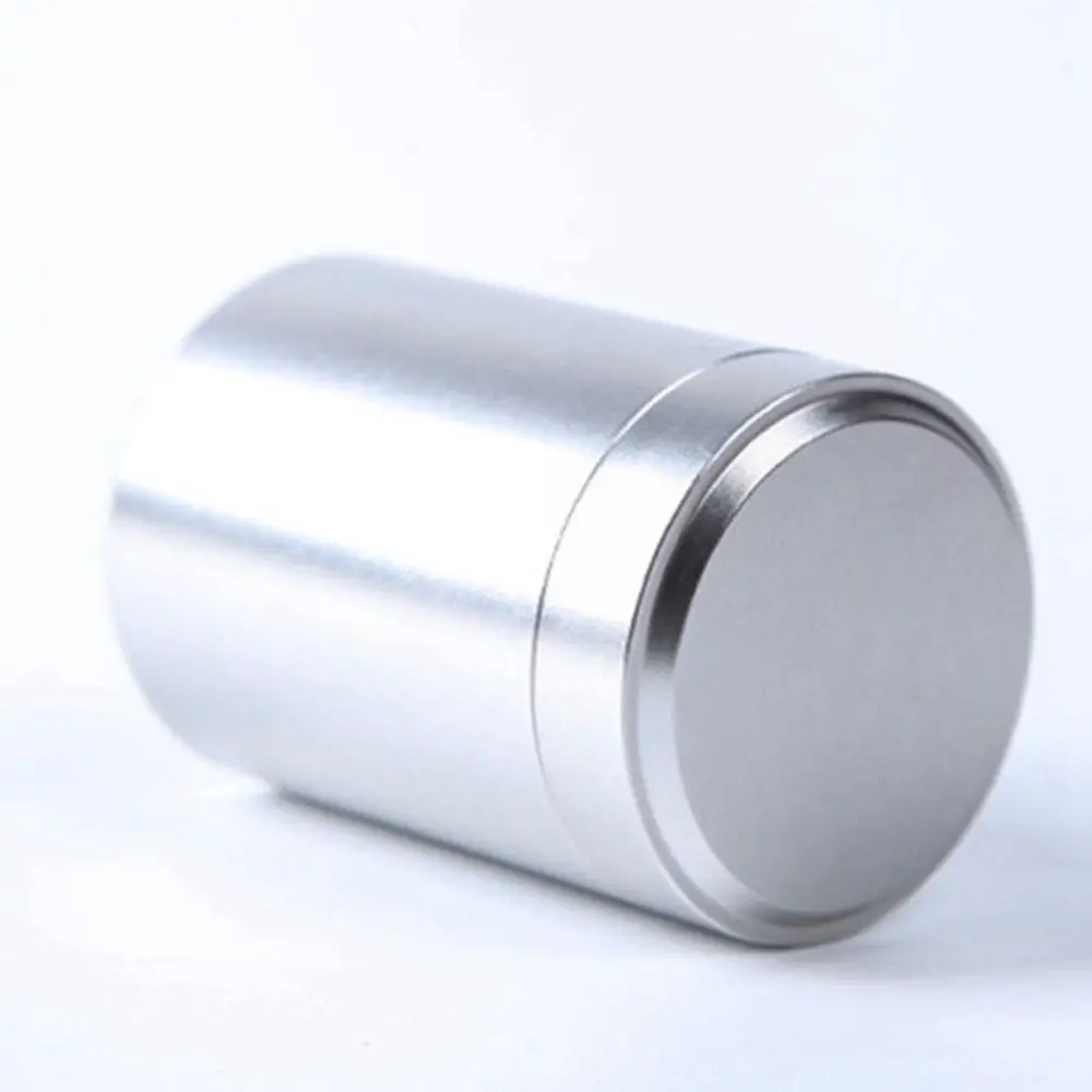 Round Small Aluminum Cans Metal Aluminum Cans Sealed Loose Tea Packaging Cans Airtight Smell Proof Container