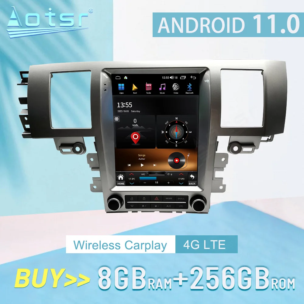 

For Jaguar XF 2008-2015 CARPLAY Android 12 Car Radio Stereo Receiver Autoradio Multimedia Player GPS Navigation