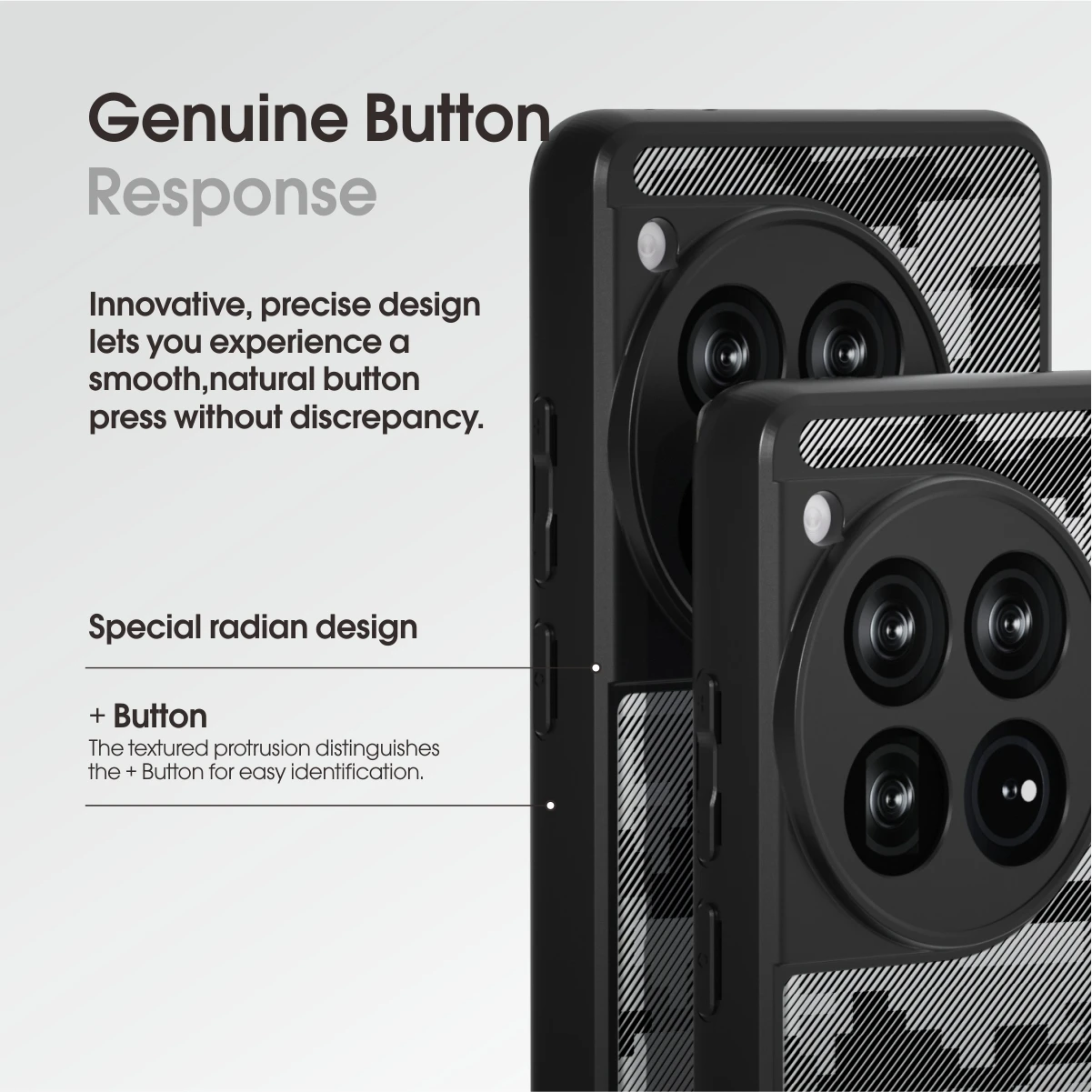 [Precise Cutouts for Camera Lenses] for OnePlus 12 camo phone case,Clear Hard Back Shockproof Advanced Protective Cover