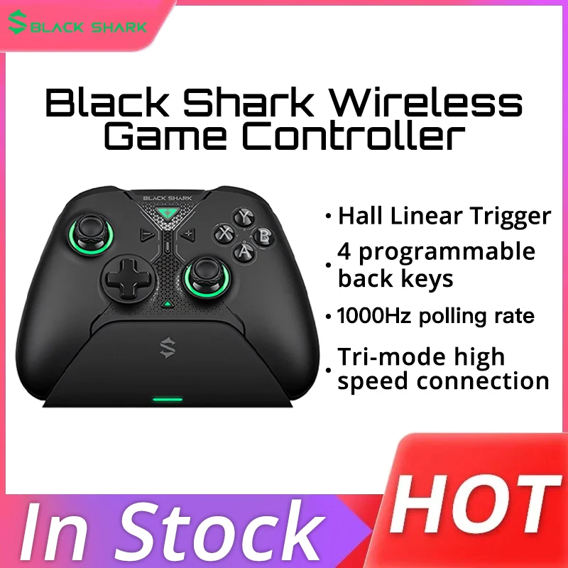 New Black Shark Dark Magician Wireless Handle Game Controller Bluetooth Gamepad Joystick for Switch PC/NS/iOS/Android Accessory