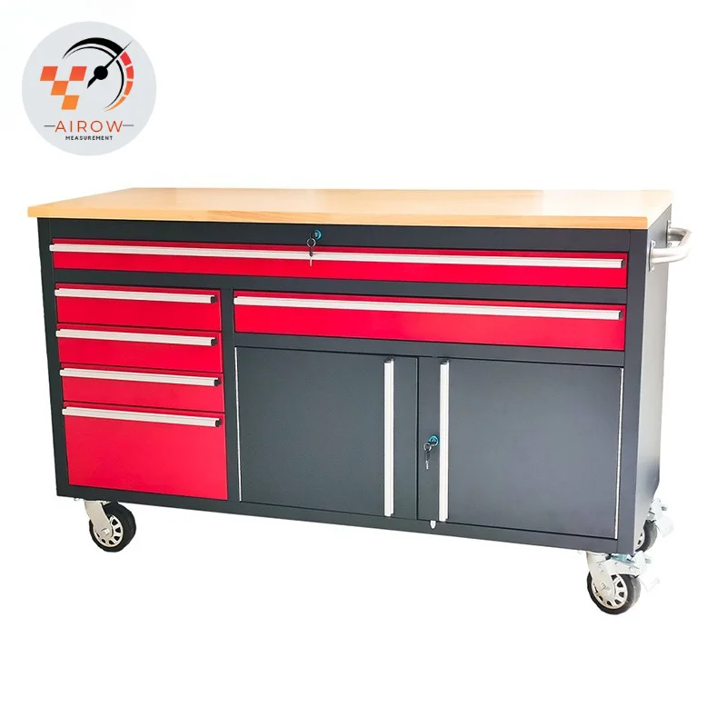 AIROW 60 Steel Rolling Tool Cabinet 6 Drawer Trolley Garage Workshop Storage Machinery Custom Manufacturer