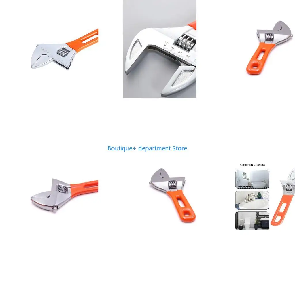 E1PD Comfortable Spanner Tool Wide Jaw Slip Resistant Handle Fit for Pipe Maintenance
