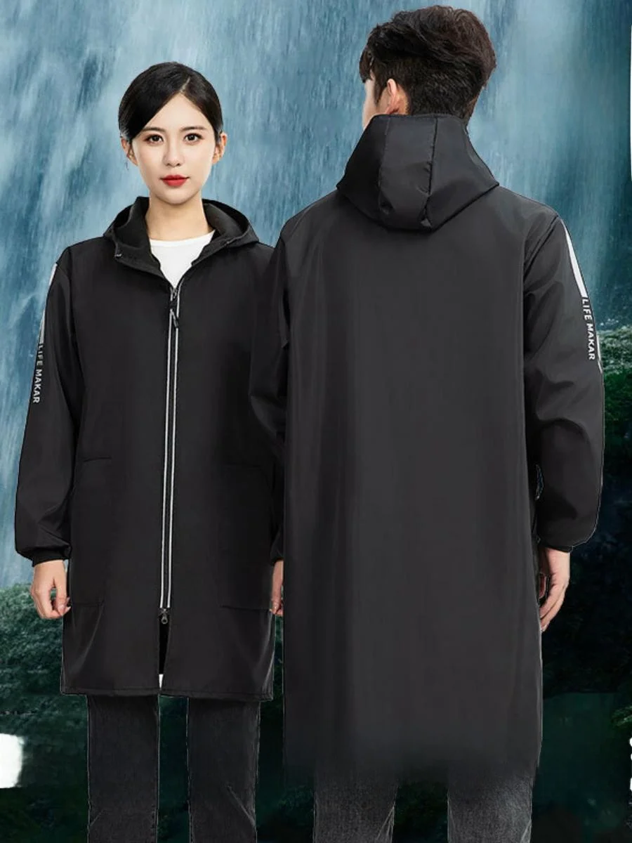 

Утепленный рабочий костюм из флиса: водонепроницаемый, маслостойкий, ветрозащитный, с капюшоном, на молнии, из ткани с эффектом памяти, для осени и зимы, мужской