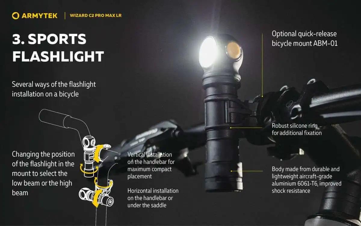 Armytek Wizard C2 Pro MAX LR 多機能ヘッドランプ - AliExpress 39