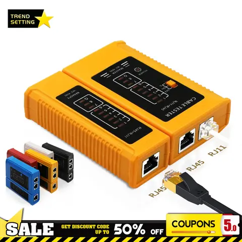 RJ45 RJ11 케이블 랜 테스터, 네트워크 케이블 테스터, 트위스트 페어 테스터, 네트워크 수리 네트워킹 도구 RJ45 RJ11 케이블 랜 테스터, 네트워크 케이블 테스터, 트위스트 페어 테스터, 네트워크 수리 네트워킹 도구