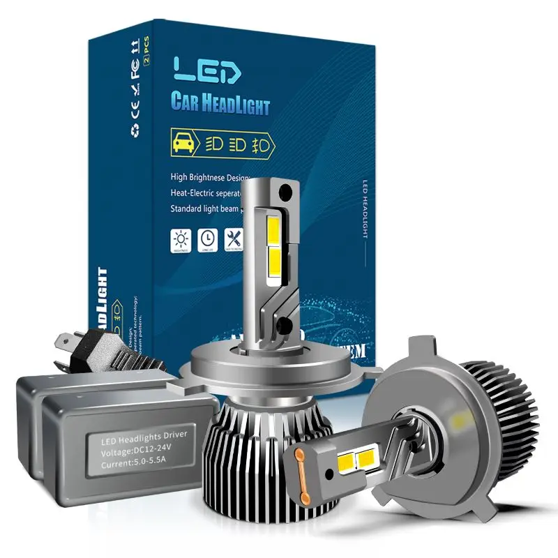 PSX26W LED المصابيح الأمامية 5202 4300K 3000K 9007 H1 H3 9004 9008 H13 P13W PSX24W H18 H19 H11 H7 H4 H16 12V 130W مصابيح السيارات