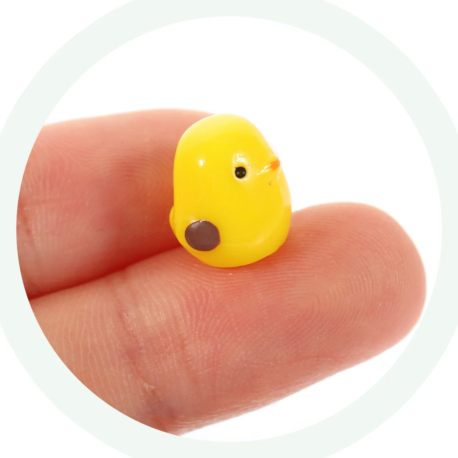 20Pcs Miniature Chicks Adorable Yellow Chick Ornaments for Fairy Garden Micro Landscape Bonsai Decoration Mini Chicken Decor