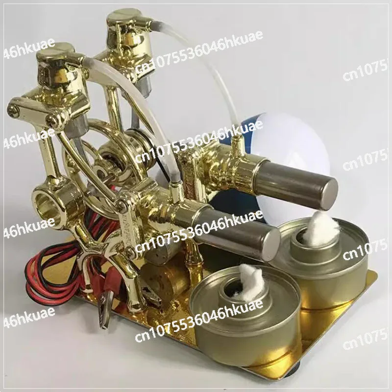 Mini Hot Air Stirling Engine DIY Micro Model Steam Power Technology Science Science Generator