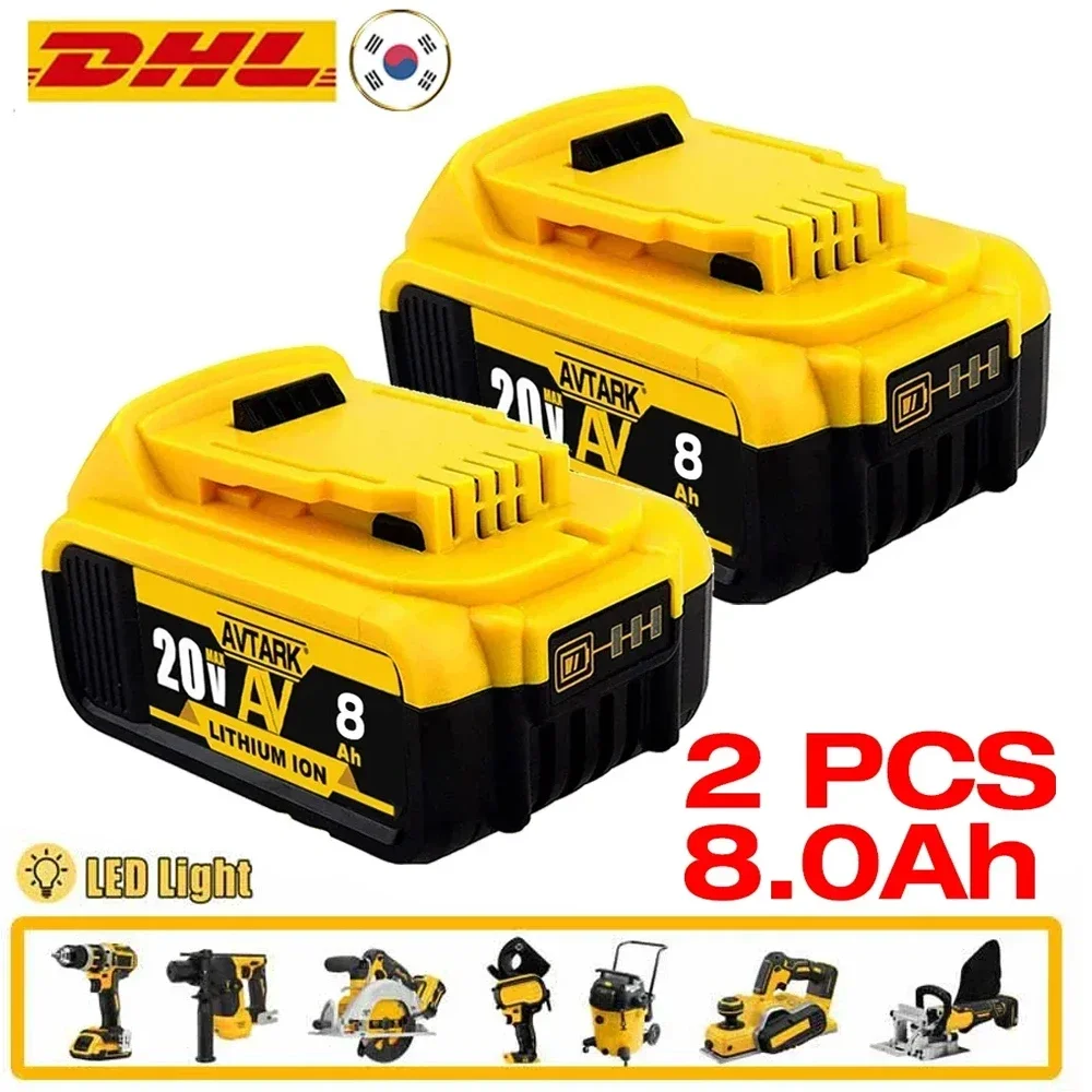 New 100% Original 12000mAh 20V for Dewalt Power Tool Battery DCB206 20V 18.0Ah Battery DCB206 20V Battery DCB205 DCB200