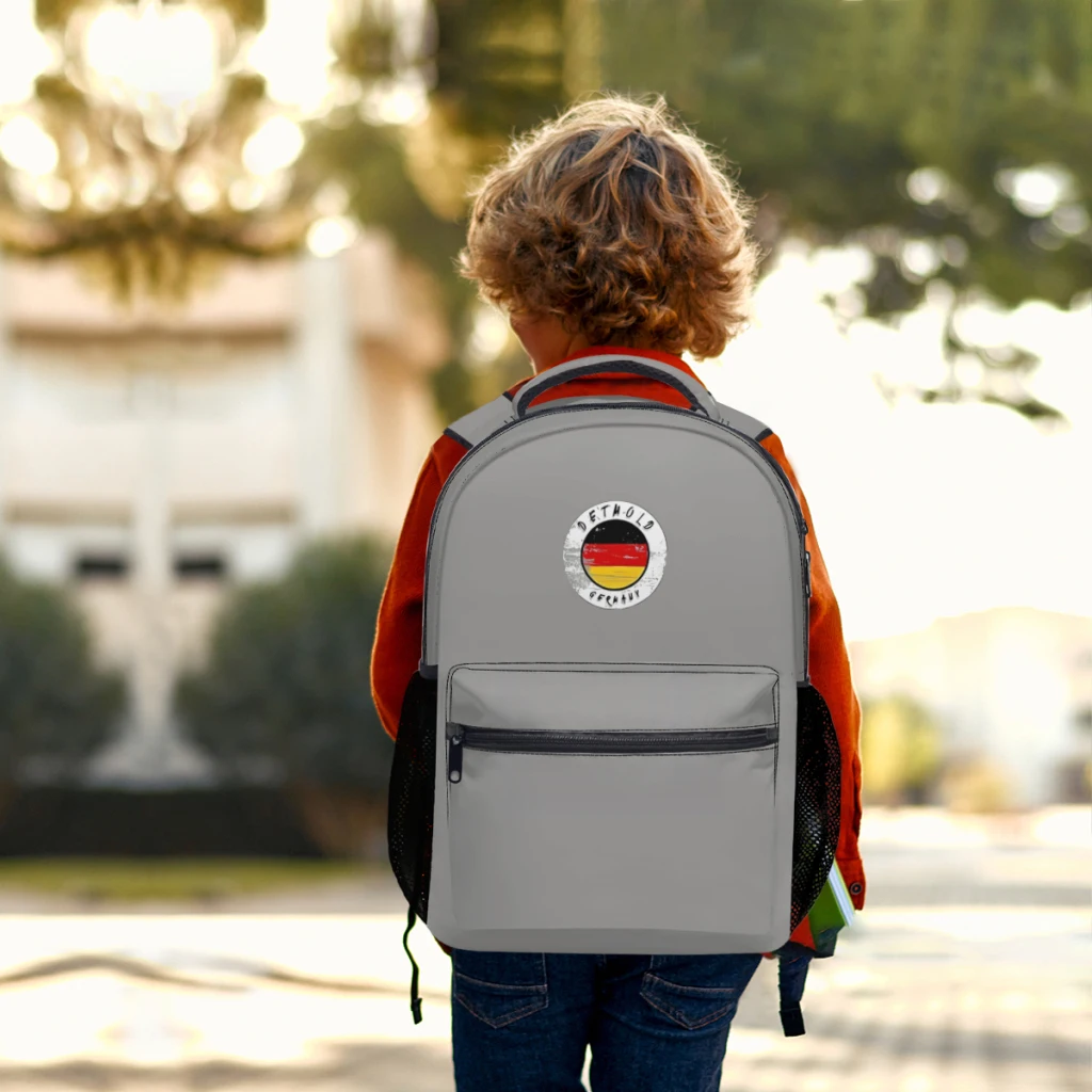 Sac à dos léger imprimé pour enfants, cartable décontracté pour jeunes, poignée de moule, sensation vintage allemande