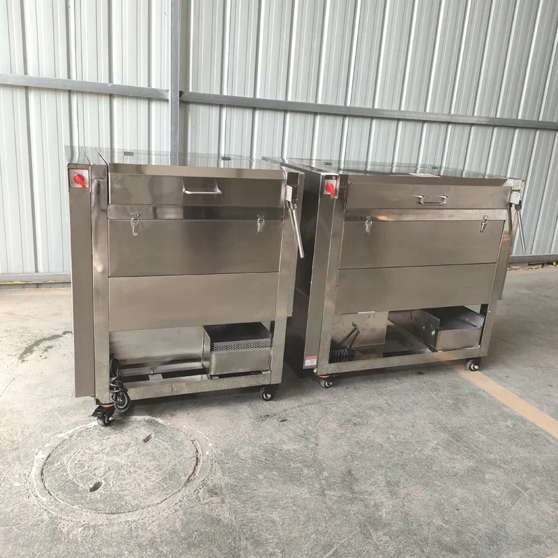 Electric Fruit Vegetable Skin Washing Peeler Automatic 200KG / H Potato Carrot Cleaning Peeling Machine Sweet Potato Ginger