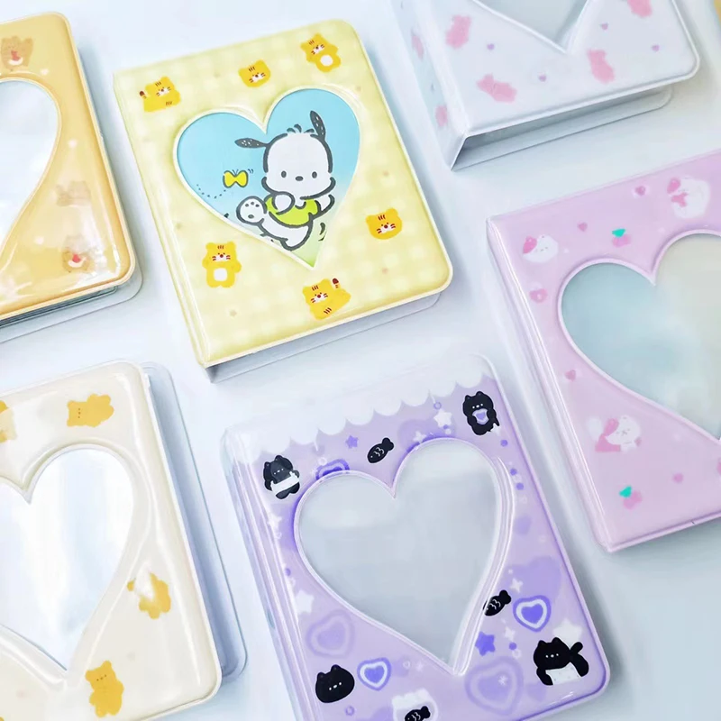 36 Cards Kpop Card Binder Name Card Book Photocard Holder Cute Bear Photo Album 3 Inch Love Heart Hollow Picture Storage Case - view 3