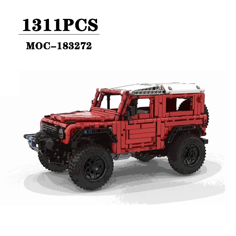 Building Block MOC-183272 Sports Car Off-road Vehicle Splicing Model 1311PCS Boys Puzzle Education Birthday Christmas Toy Gift